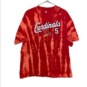 Pujols Cardinals Tee Bleached by Ruh Ro Rags!